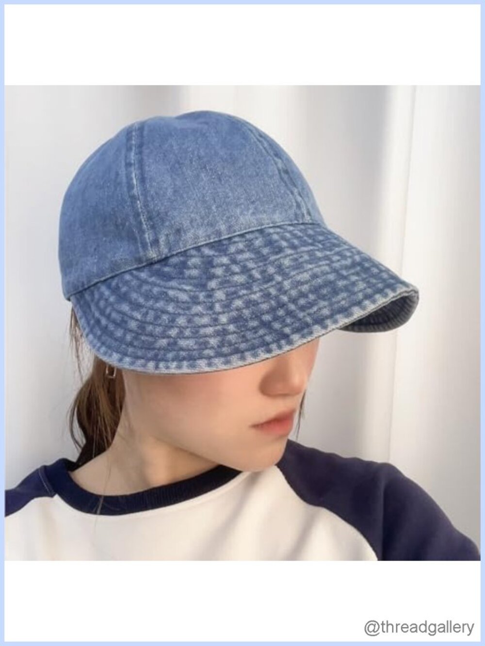 Denim Cowboy Fisherman Hat Solid Color Baseball Cap